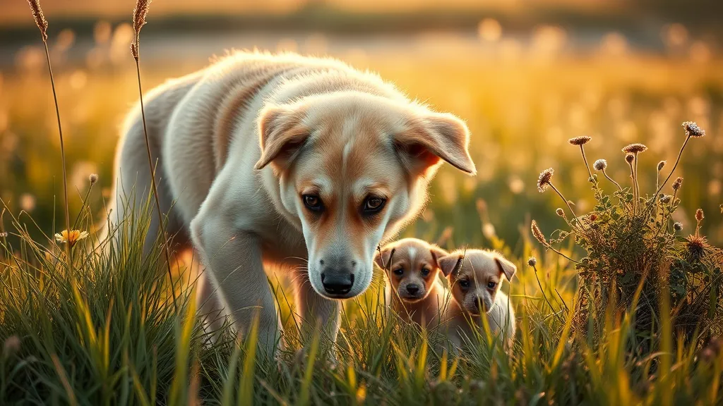 Dream symbol: mother with puppies: scenarios: Dream about a Mother Dog Searching for Her Puppies