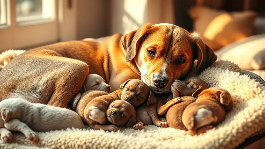 Dream symbol: mother with puppies: symbolism: Unconditional Love and Loyalty