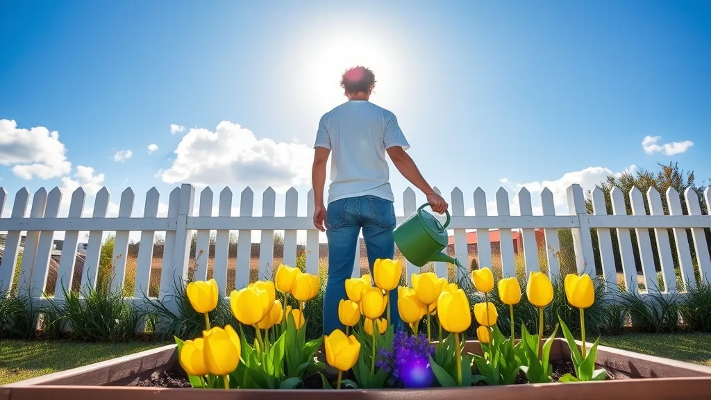 Dream symbol: yellow tulips: scenarios: Dream of Watering Yellow Tulips
