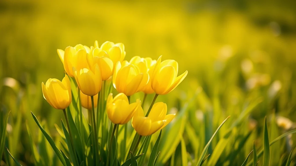 Dream symbol: yellow tulips: symbolism: New Beginnings and Fresh Starts