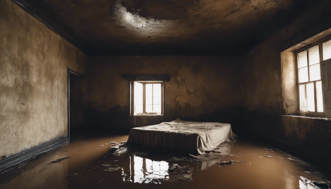 Dream symbol: ceiling leaking: scenarios: Dream about ceiling leaking brown water