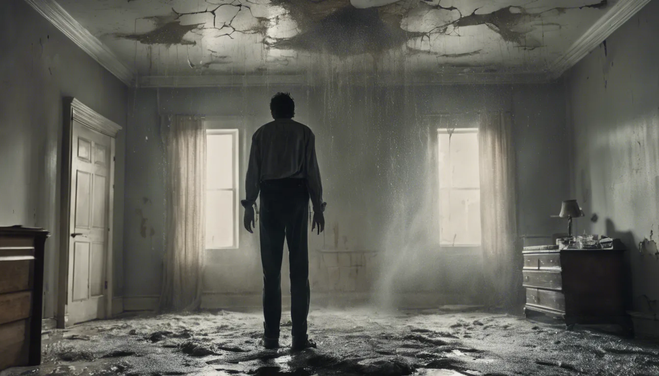Dream symbol: ceiling leaking: scenarios: Dream about ceiling leaking in bedroom
