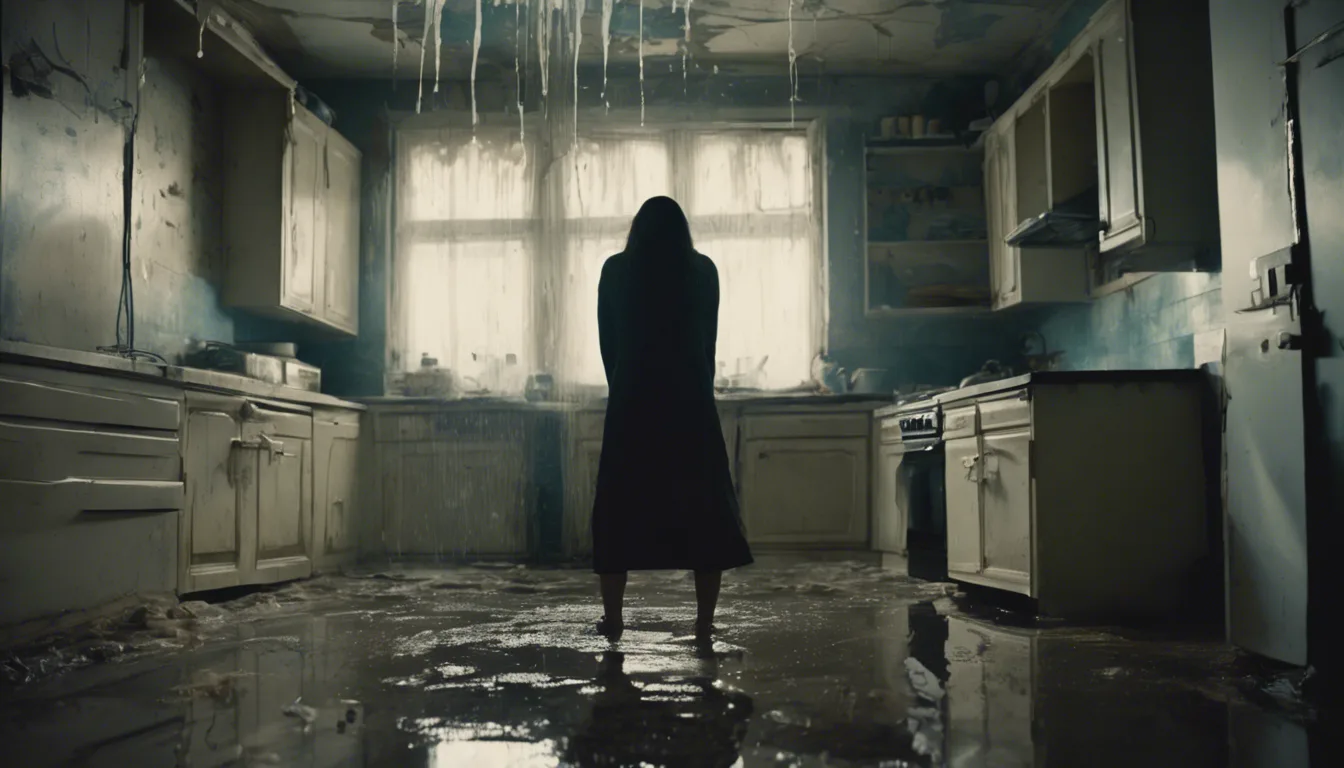 Dream symbol: ceiling leaking: scenarios: Dream about ceiling leaking in kitchen