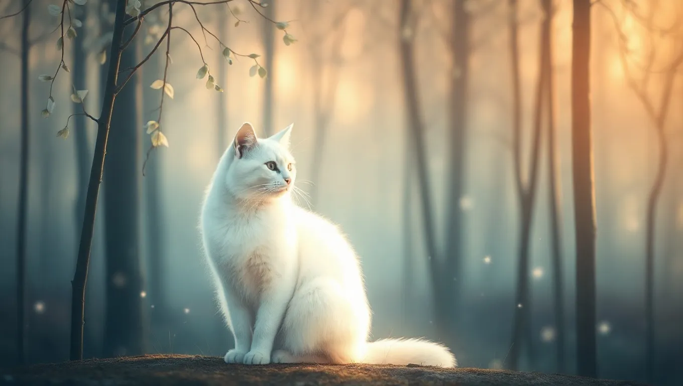 Dream symbol: cats and animals: scenarios: Dream about White Cats
