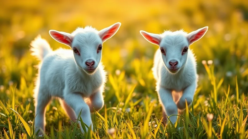 Dream symbol: white baby goats: symbolism: Purity and Innocence
