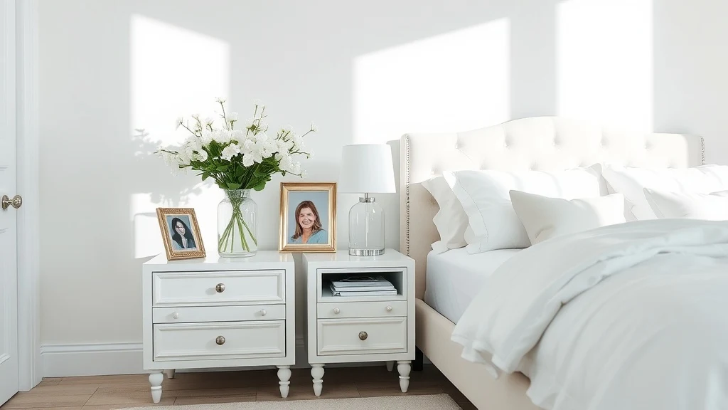 Dream symbol: white bedroom: scenarios: Dream about a White Bedroom with a Nightstand