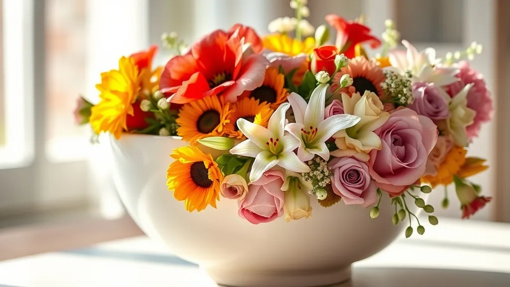 Dream symbol: white bowl: scenarios: Dream of a White Bowl Filled with Flowers