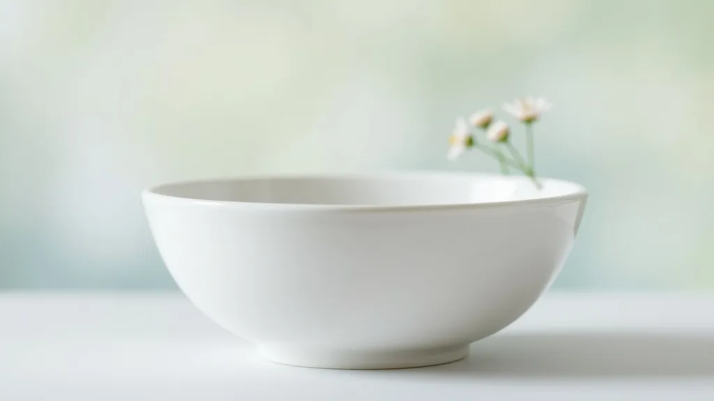 Dream symbol: white bowl: symbolism: Purity and Cleanliness