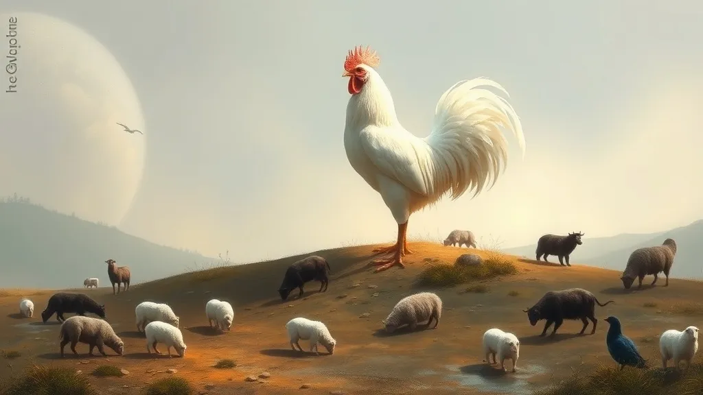 Dream symbol: white cocks: scenarios: Dream About a White Cock and Other Animals