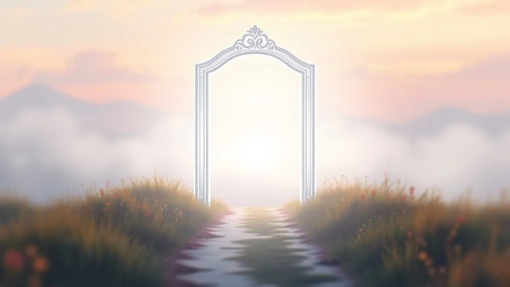 Dream symbol: white gate: symbolism: Spiritual Growth and Enlightenment: The Gate to Self-Discovery