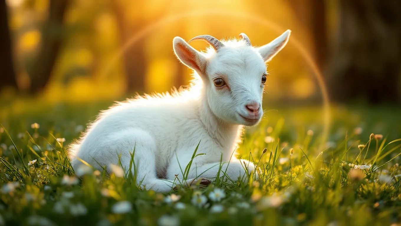 Dream symbol: white goat kid: symbolism: Signifier of Vulnerability and Protection Dream symbol: white goat kid: symbolism: Signifier of Vulnerability and Protection