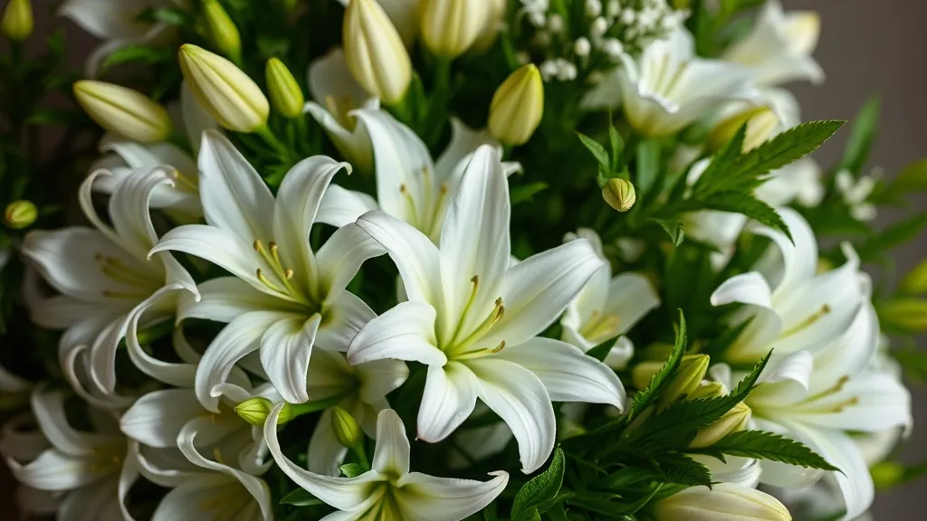 Dream symbol: white and green flowers: symbolism: Nature's Bounty and Generosity