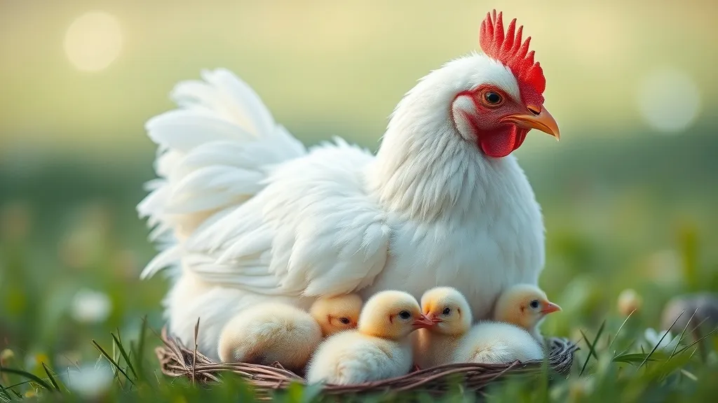Dream symbol: white hen: scenarios: Dream of a White Hen as a symbol of motherhood