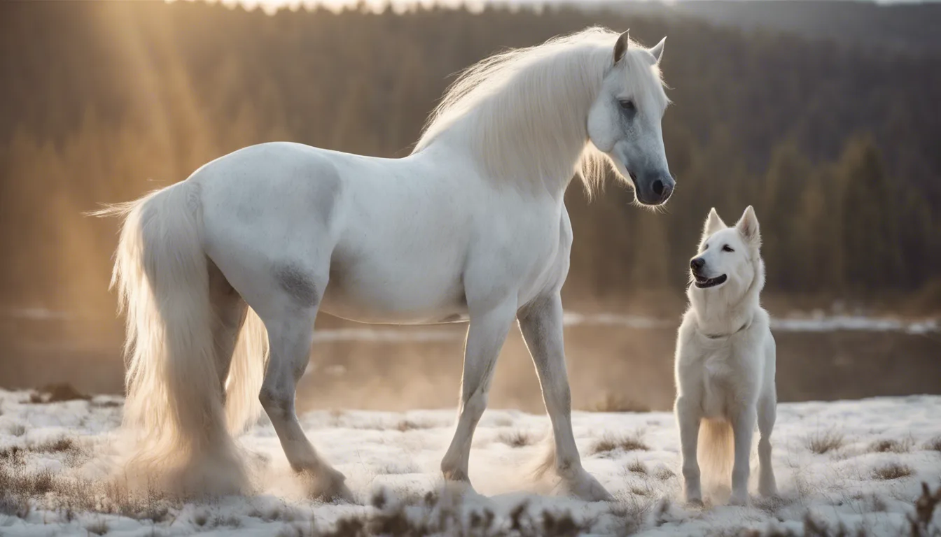 Dream symbol: white horse: scenarios: Dream of A White Horse And A Dog