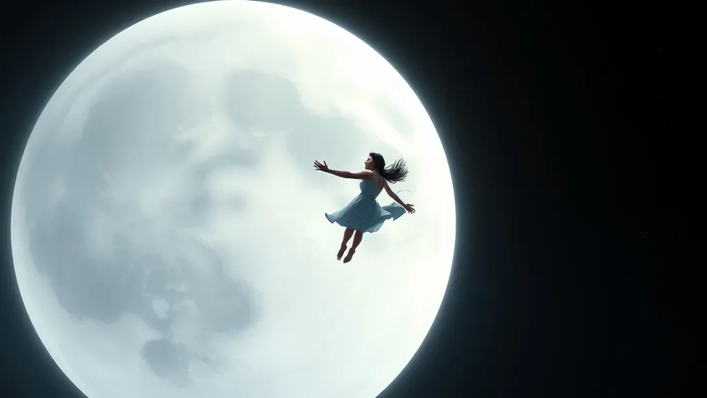 Dream symbol: white moons: scenarios: Dream of Falling Towards a White Moon