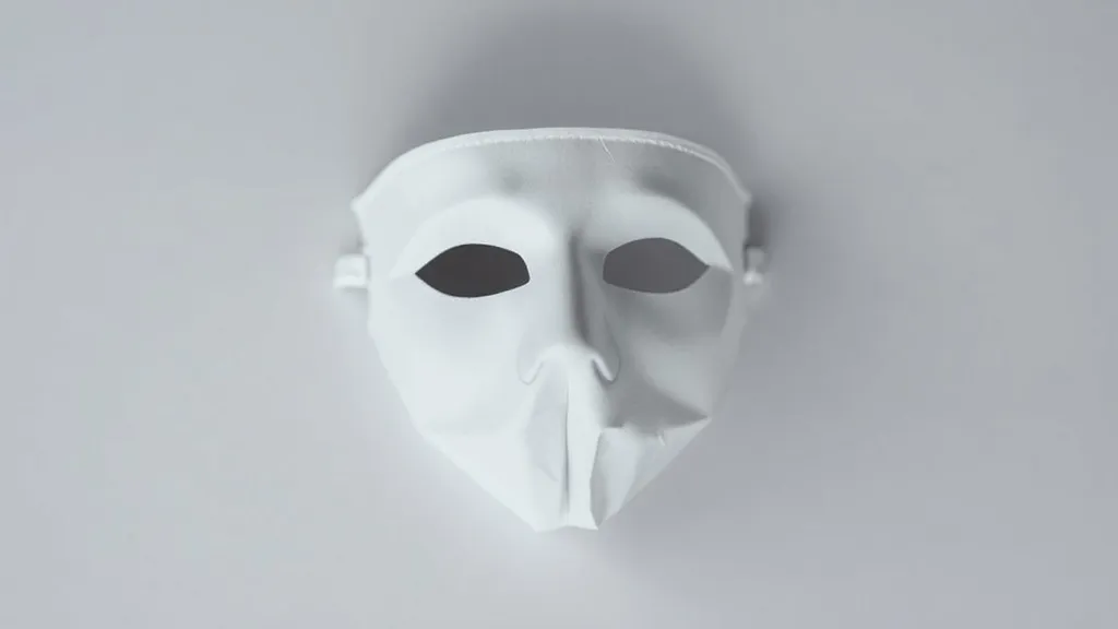 White Paper Mask Dream Symbol: Hidden Identity?