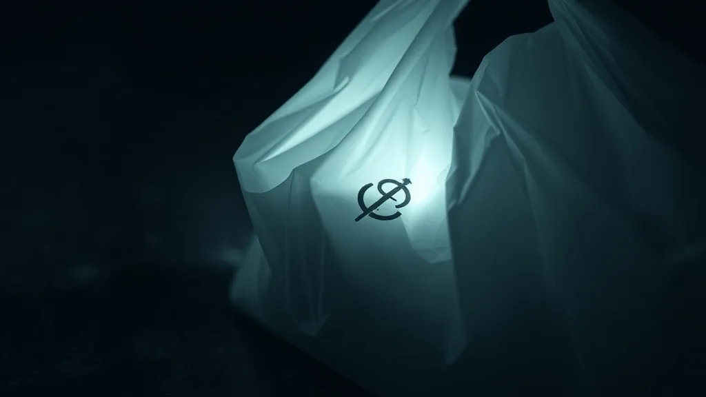 Dream symbol: white plastic bags: scenarios: Dreaming of a white plastic bag with a mysterious symbol on it