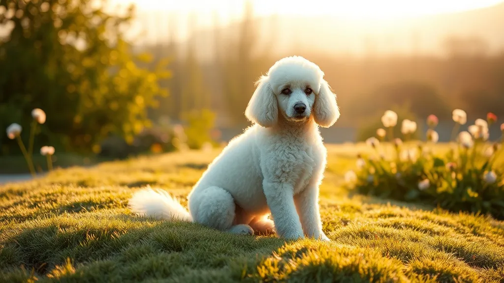 Dream symbol: white poodle: scenarios: Dream of a White Poodle Sitting Calmly