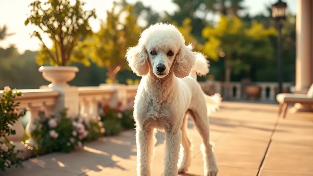 Dream symbol: white poodle: symbolism: Representation of Elegance and Grace