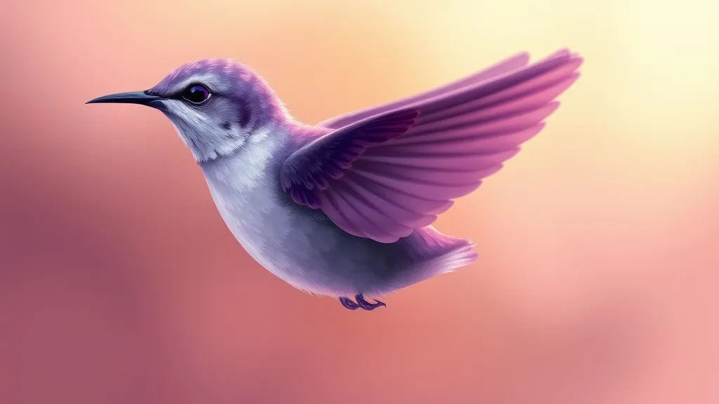 White Purple Bird Dream Symbolism