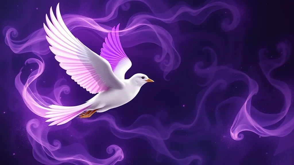 Dream symbol: white purple bird: scenarios: Dream of a White Purple Bird and Fire