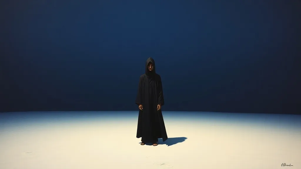 Dream symbol: white sandy beach: scenarios: Dream about a mysterious figure appearing on a white sandy beach