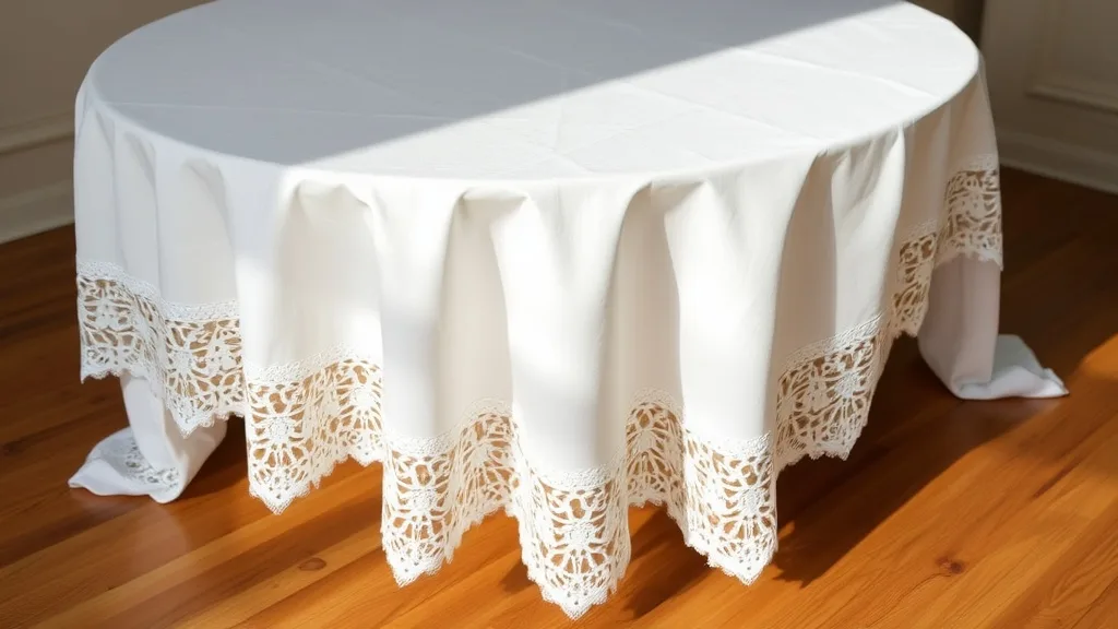 Dream symbol: white table cloths: scenarios: Dream of a White Tablecloth with Lace Trimmings