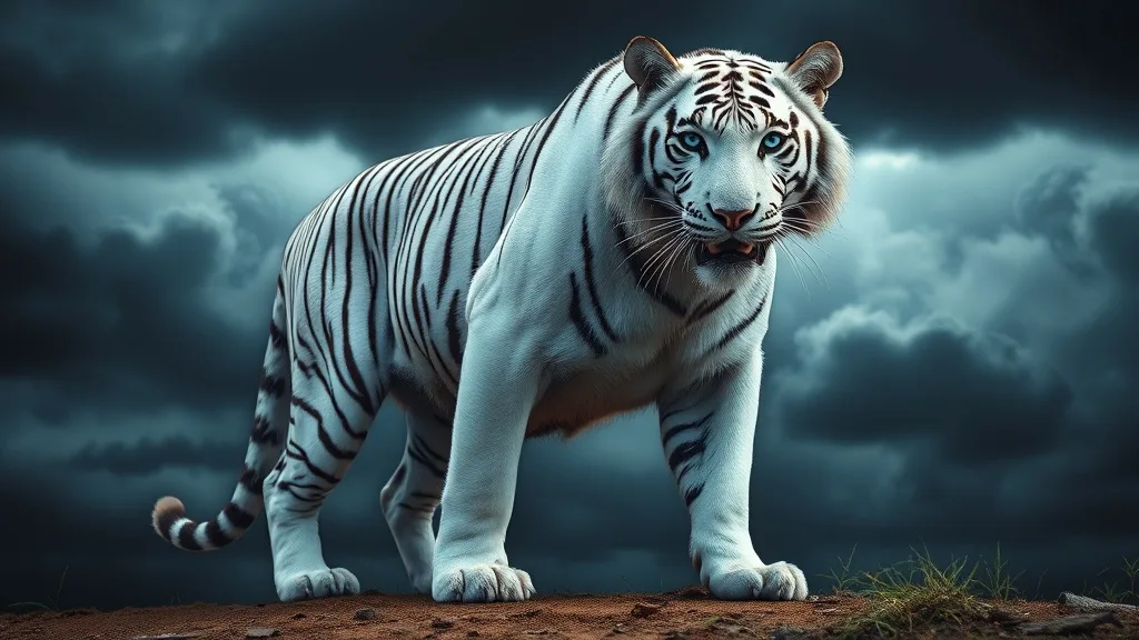 Dream symbol: white tigers: scenarios: Dream about a White Tiger Protecting You