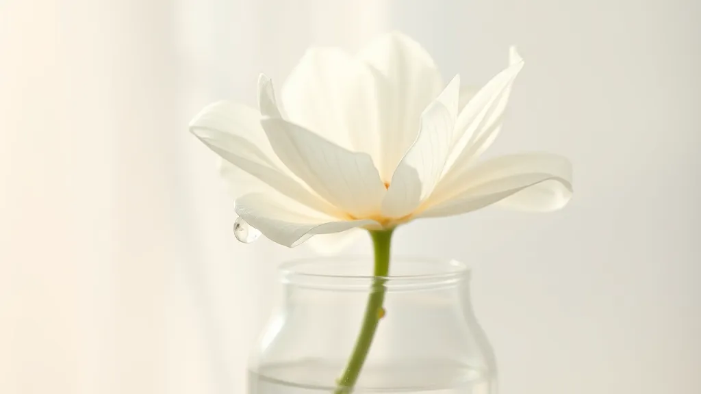 Dream symbol: white transparent flower: scenarios: Dream about White Transparent Flower in a Vase