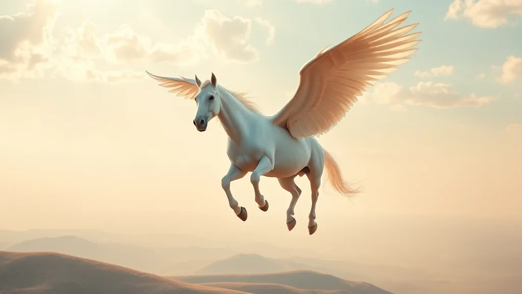 Dream symbol: white winged horse: symbolism: Freedom and Liberation Represented by the White Winged Horse