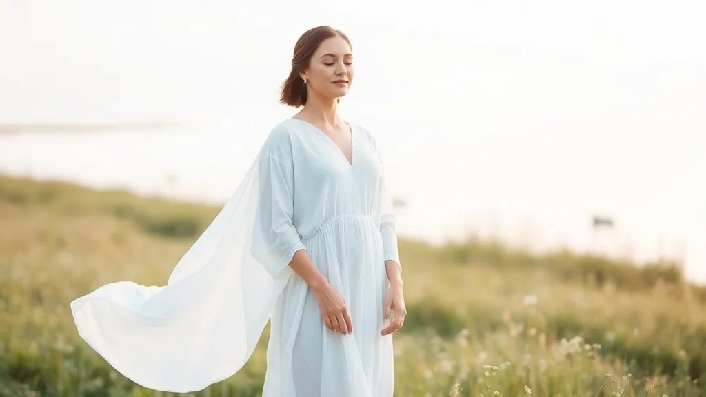 Dream symbol: woman with white clothes: symbolism: Representation of Peace and Calmness