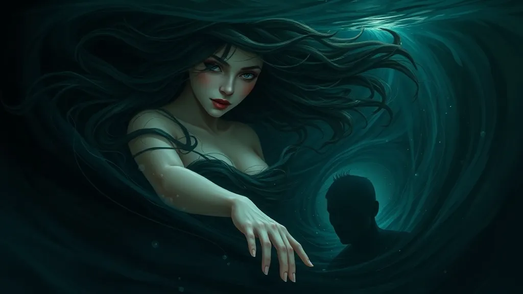Dream symbol: ladies from water: scenarios: Dream of Being Pulled Under Water by a Lady