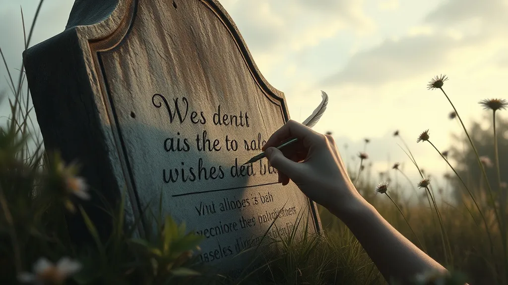 Dream symbol: writing wishes: scenarios: Dream of Writing Wishes on a Grave