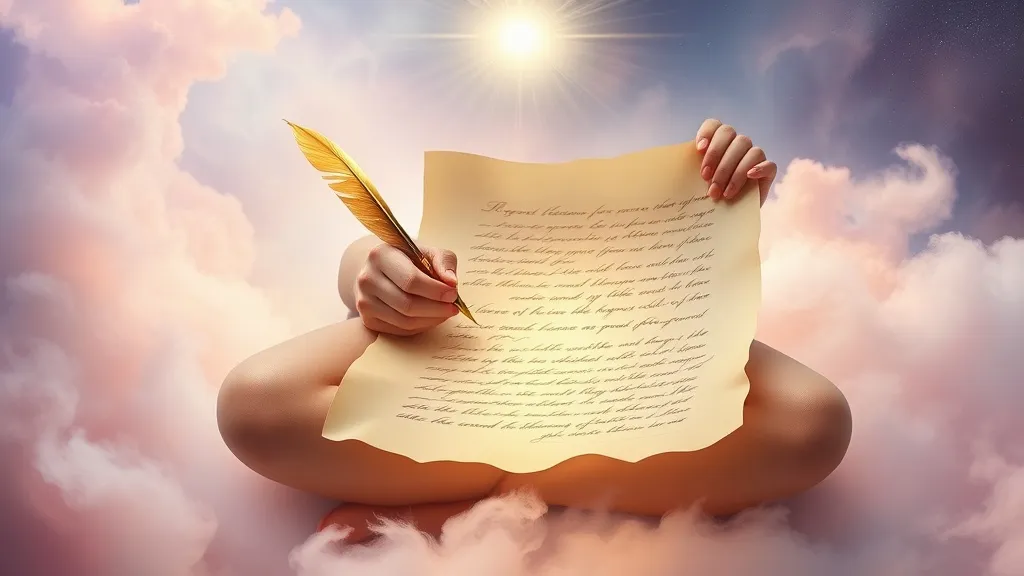 Dream symbol: writing wishes: symbolism: Communication with the Higher Self