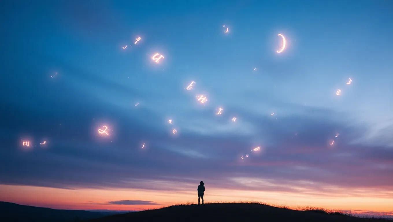 Dream symbol: writings in sky: symbolism: Communication of Higher Wisdom Dream symbol: writings in sky: symbolism: Communication of Higher Wisdom