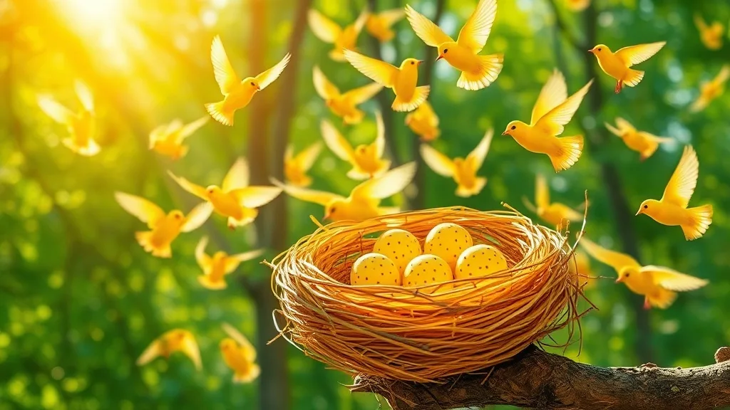 Dream symbol: yellow bird: scenarios: Dream of Yellow Bird Eggs