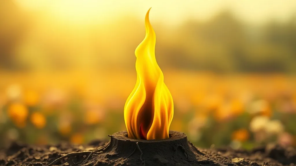 Dream symbol: yellow flame: symbolism: Warning of Deception