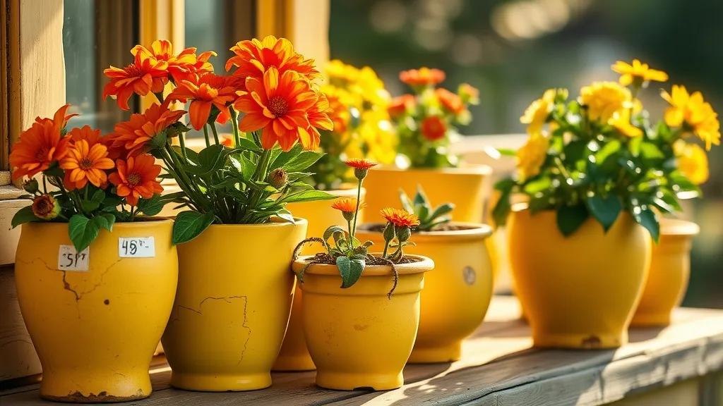 Dream symbol: yellow flower pots: symbolism: The Importance of Nurturing Relationships