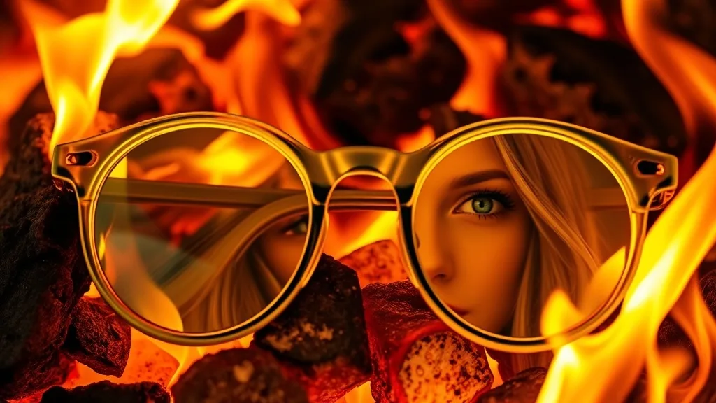 Dream symbol: yellow glasses: scenarios: Dream of Yellow Glasses in Fire