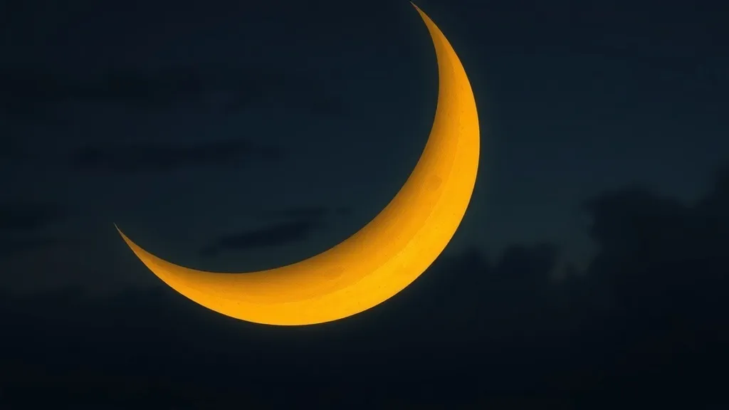 Dream symbol: yellow moon: scenarios: Dreaming of a Sickle Yellow Moon