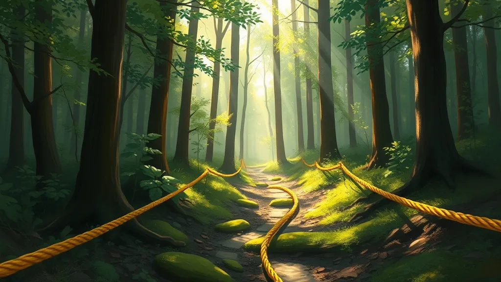 Dream symbol: yellow rope: scenarios: Dream About a Yellow Rope in a Forest