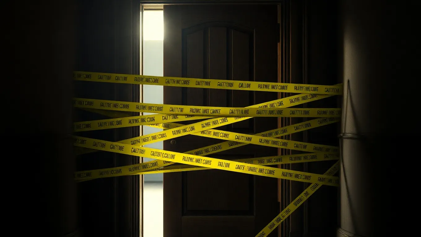 Dream symbol: yellow tape: scenarios: Dream of Yellow Tape Blocking an Important Door Dream symbol: yellow tape: scenarios: Dream of Yellow Tape Blocking an Important Door