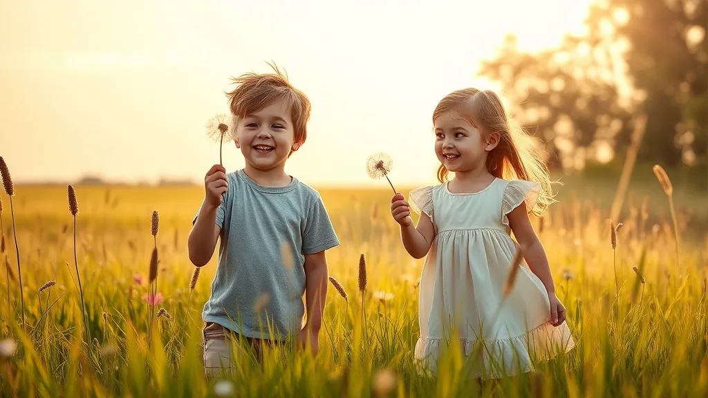 Dream symbol: younger boy and girl: symbolism: Reflection of Inner Child and Playfulness